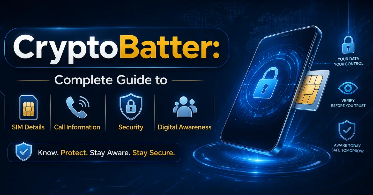 CryptoBatter: Complete Guide to SIM Details, Call Information, Security & Digital Awareness