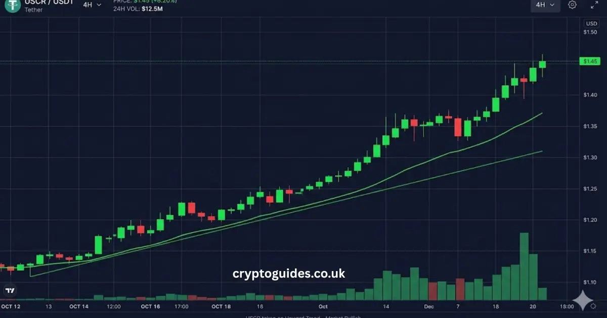USCR crypto price forecast chart