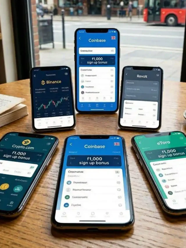 Top UK Crypto Apps Offering £1,000 Sign Up Bonus in 2026